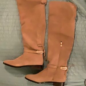 White house black market tan suede boots